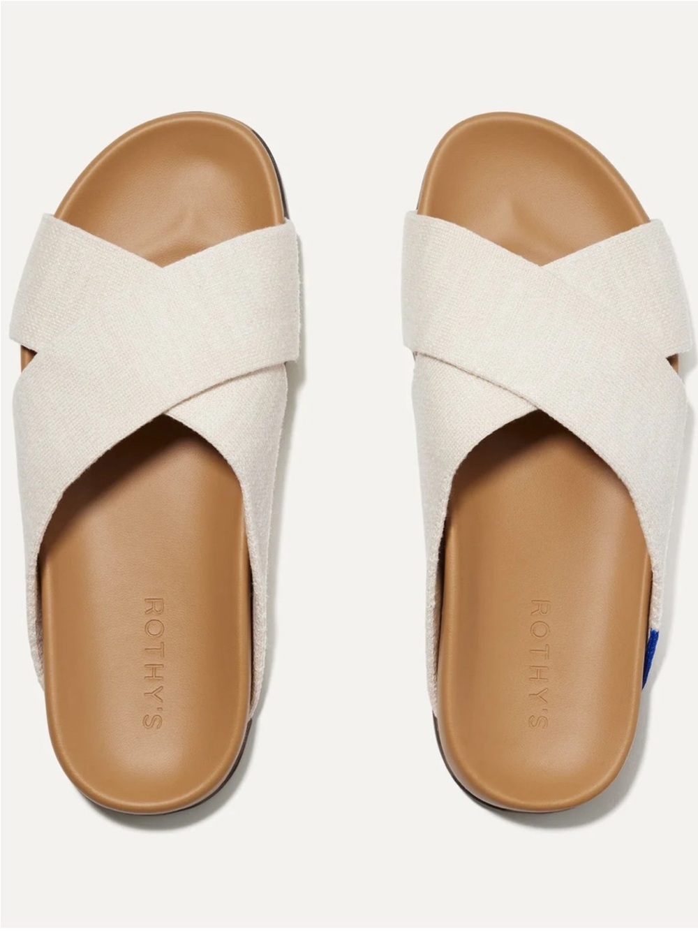 Rothy’s Weekend Slide Sandals Oat Beige Size 7.5